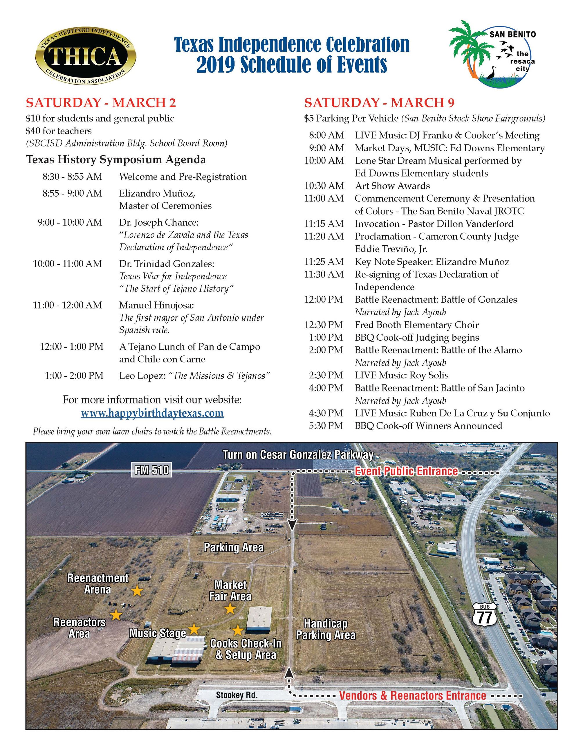 THICA_2019 Schedule of Events