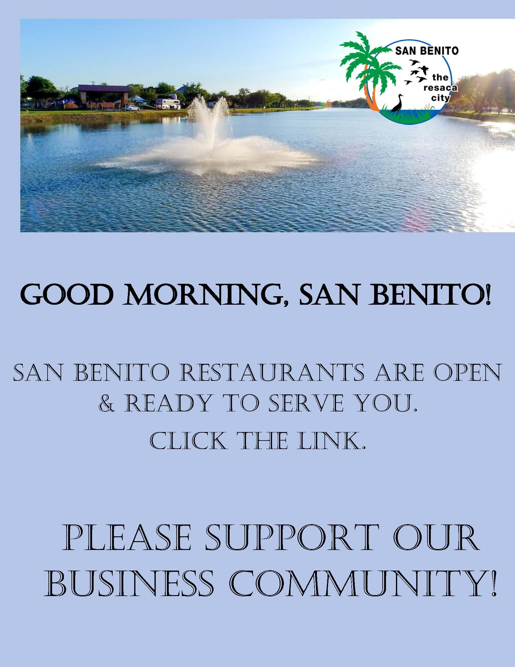 SAN BENITO RESTAURANTS ARE OPEN1
