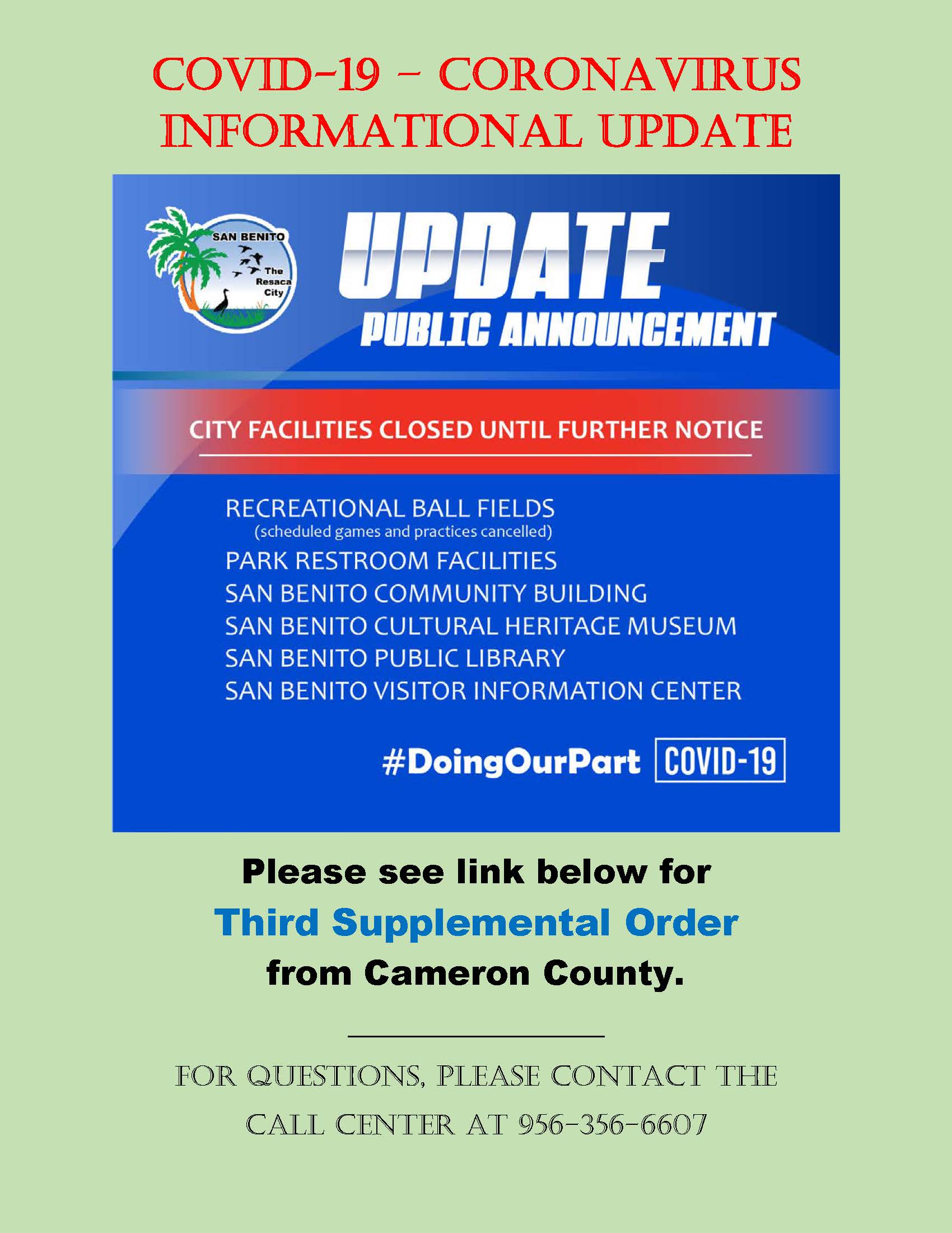 3rd supplemental order