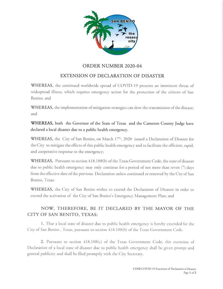 Ex order extension p1