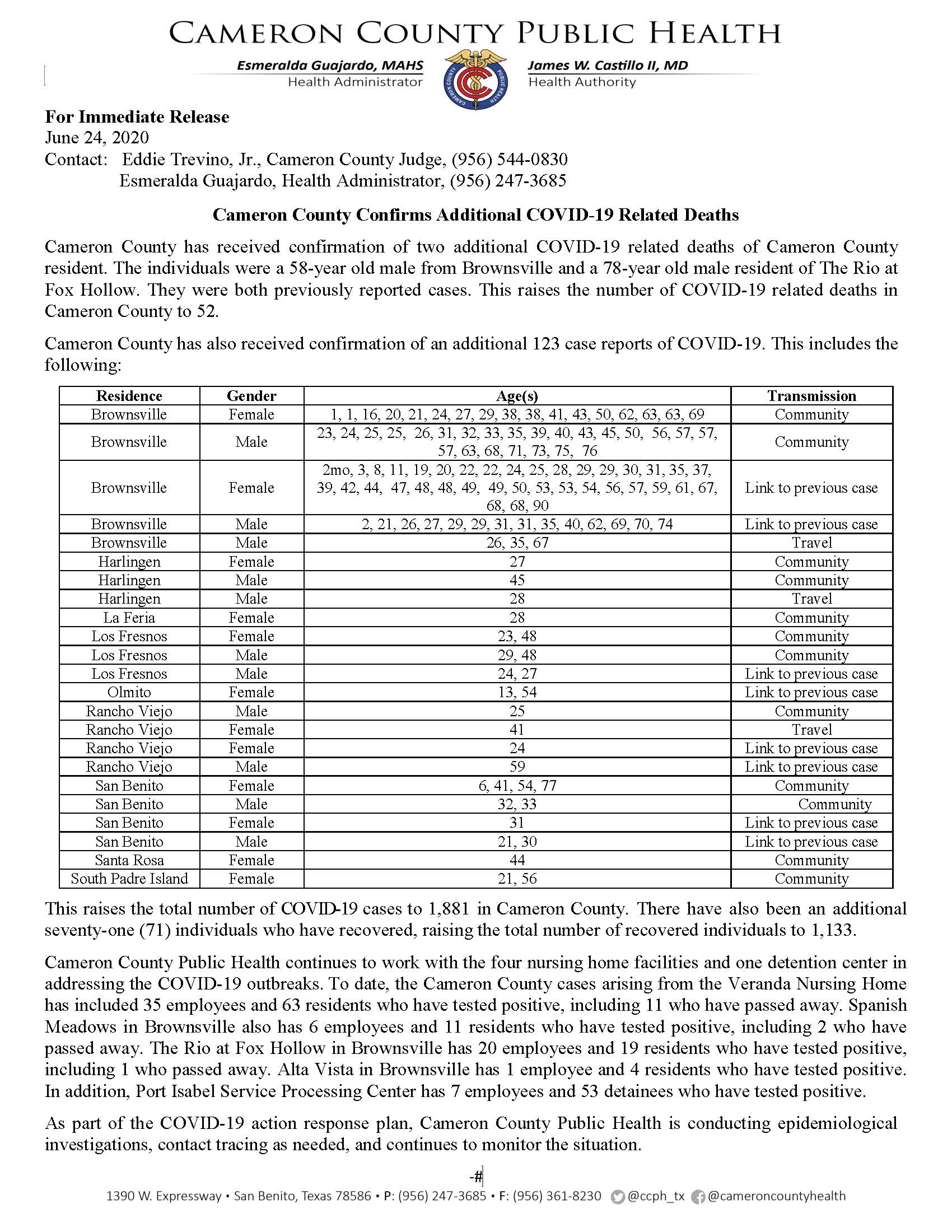 COVID-19 Press Release_1759-1881 PR81_06 24 2020