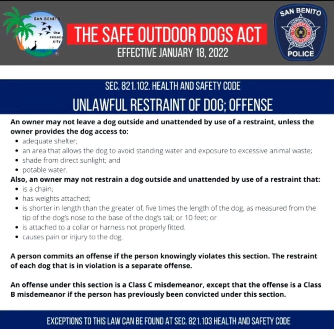 Safe Outdoor Dogs Act