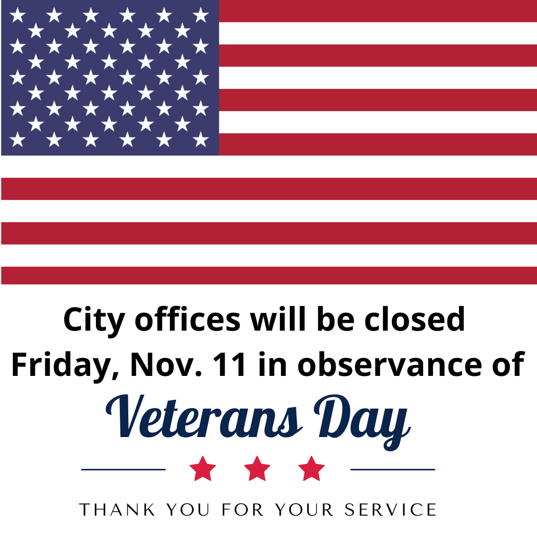 Closed for Veterans Day