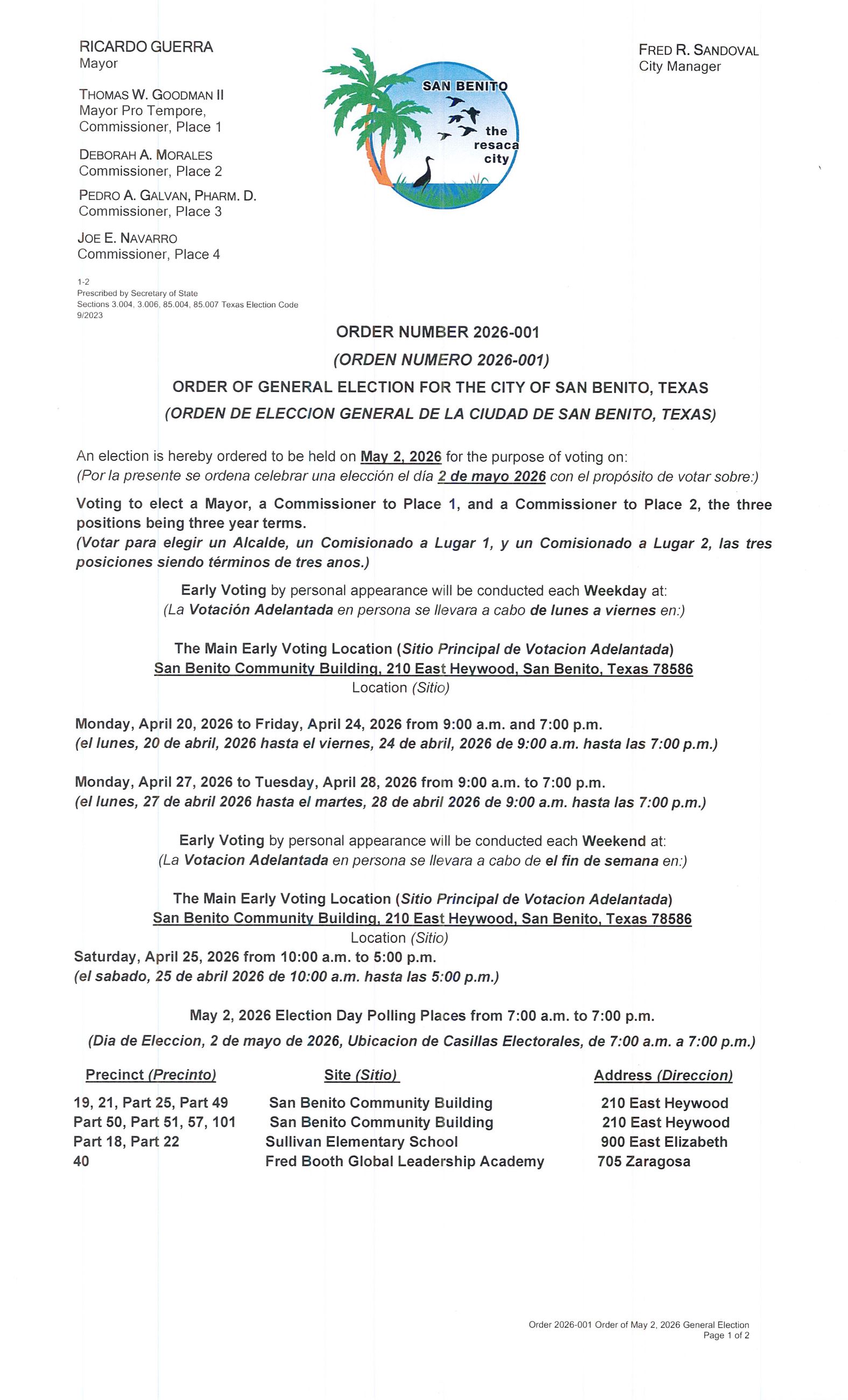Order 2026-001 COSB General Election May 2 2026_Page_1