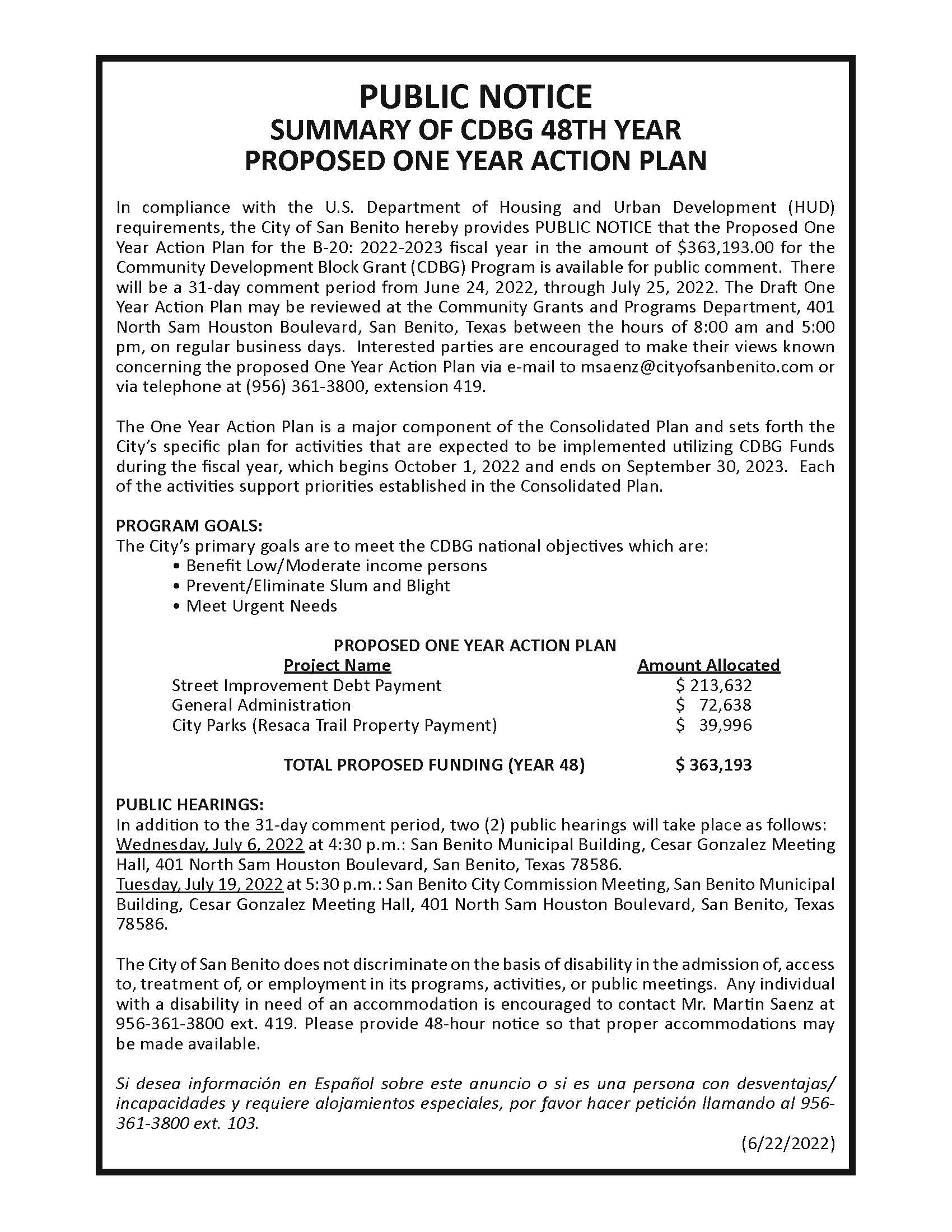 City of SB (CDBG 48th Year - 6-23-22) 4x10