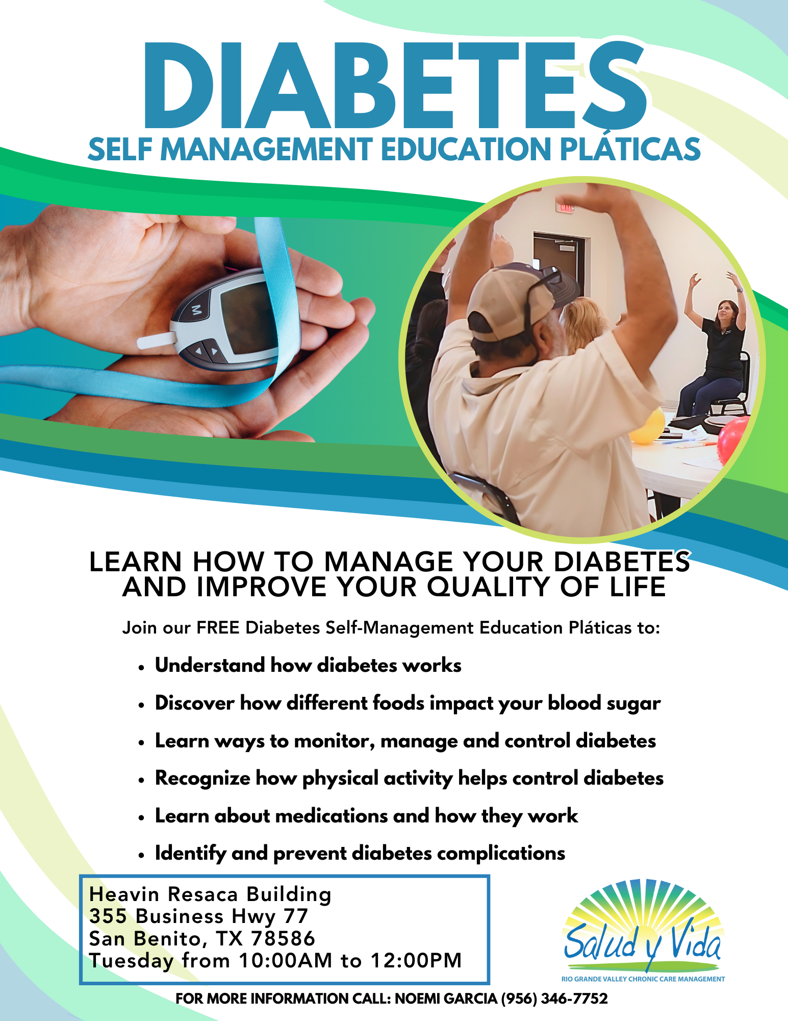 Free diabetes classes ENGLISH