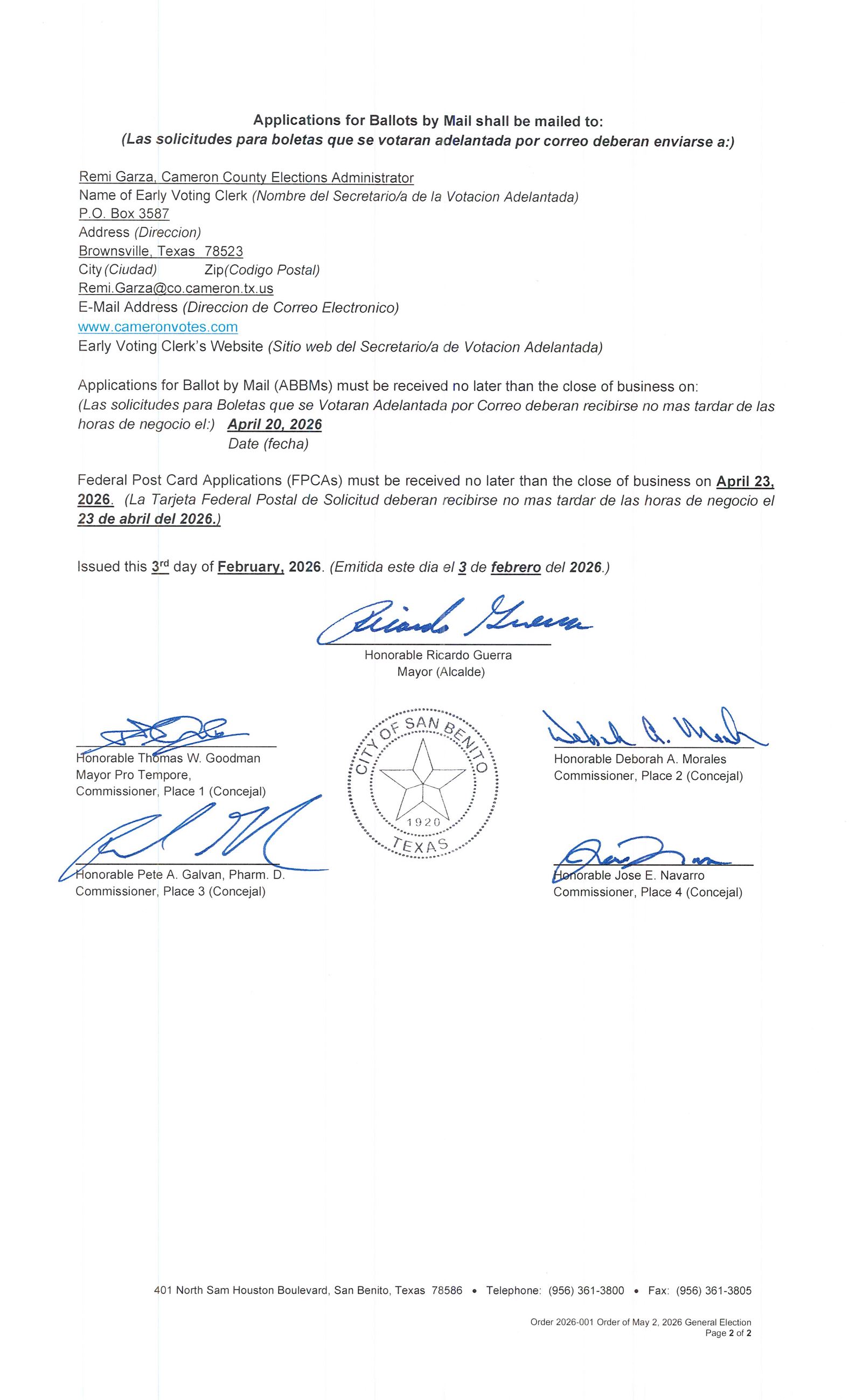 Order 2026-001 COSB General Election May 2 2026_Page_2
